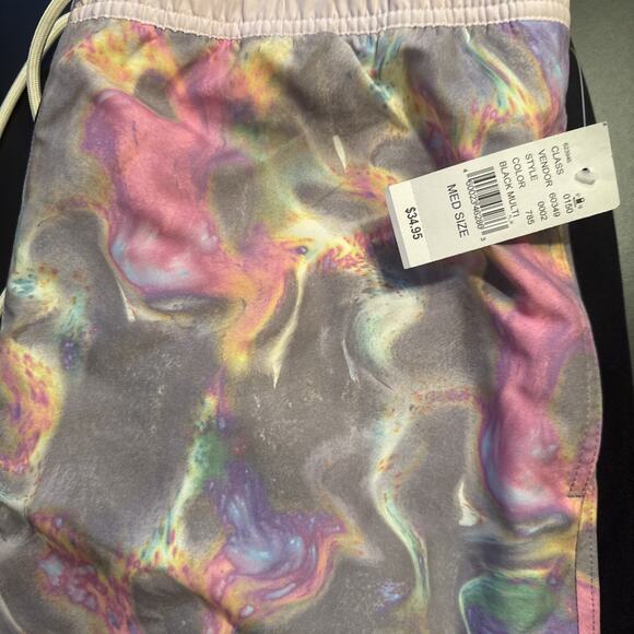 NWT PacSun Size Medium Swim Shorts Tie Dye Drawstring Waist - Picture 4 of 4